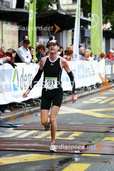 Leon Trajber, maratonec (593)1. Eko maraton Maribor, tekaški maraton, tekači
