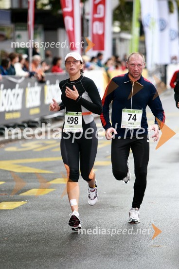 Anita Kapel, maratonka (498) in  Marjan Catuta, maratonec (74)

1. Eko maraton Maribor, tekaški maraton, tekači