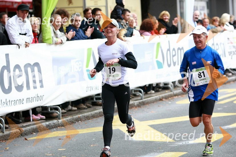 Barbara Radoš, maratonka (19) in  Rajko Zupančič, maratonec (81)

1. Eko maraton Maribor, tekaški maraton, tekači