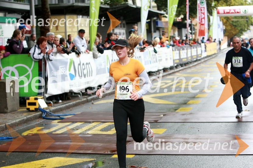 Jana Flajsinger, maratonka (496) in Rudi Kajzer, maratonec (312) 
1. Eko maraton Maribor, tekaški maraton, tekači