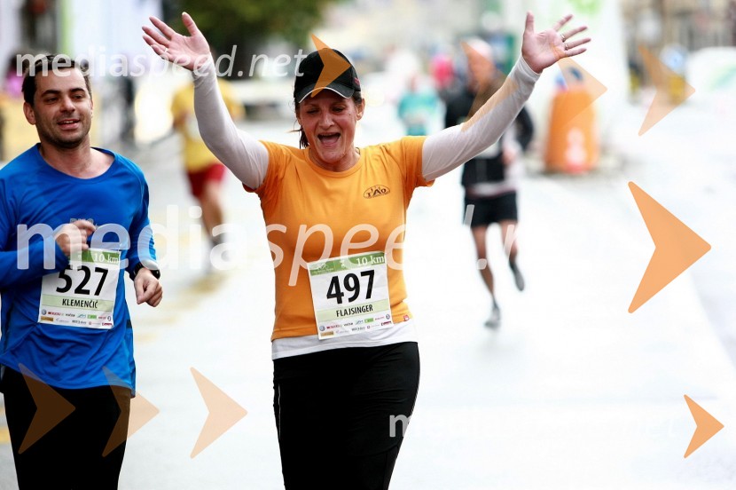 Matic Klemenčič, maratonec (527) in Smiljana Flajsinger, maratonka (497)

1. Eko maraton Maribor, tekaški maraton, tekači