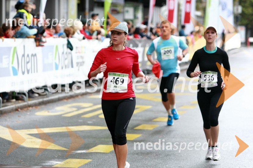 Janja Pavlič, maratonka (469) in Mitja Pirnat, maratonec (200) ter ...1. Eko maraton Maribor, tekaški maraton, tekači