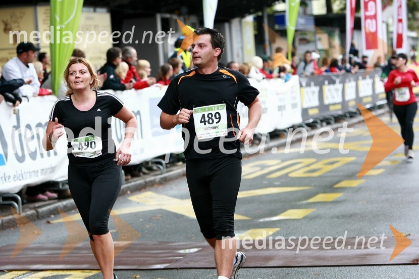 Darja Pevcin, maratonka (490) in Zvonko Janžekovič, maratonec (489)

1. Eko maraton Maribor, tekaški maraton, tekači