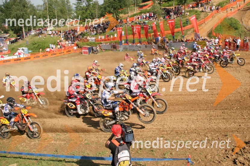 Štart v razredu MX3MOTOKROS, svetovno prvenstvo MX3 in evropsko prvenstvo do 125 ccm