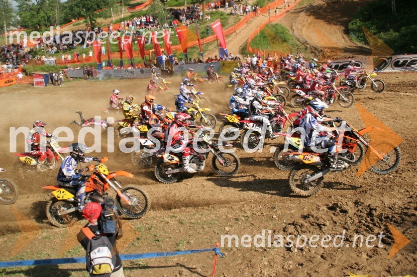 Štart v razredu MX3MOTOKROS, svetovno prvenstvo MX3 in evropsko prvenstvo do 125 ccm