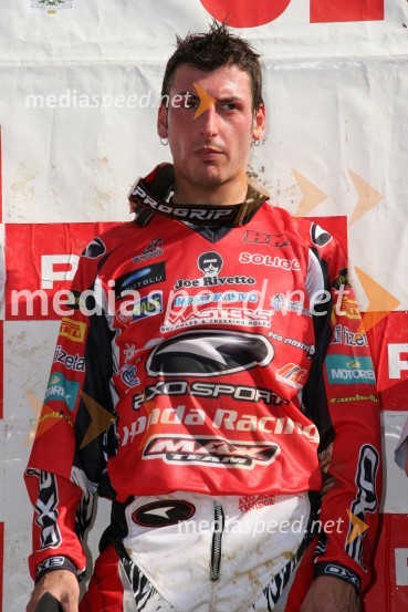 Cristian Beggi (Italija), tretjeuvrščeni v razredu MX3MOTOKROS, svetovno prvenstvo MX3 in evropsko prvenstvo do 125 ccm