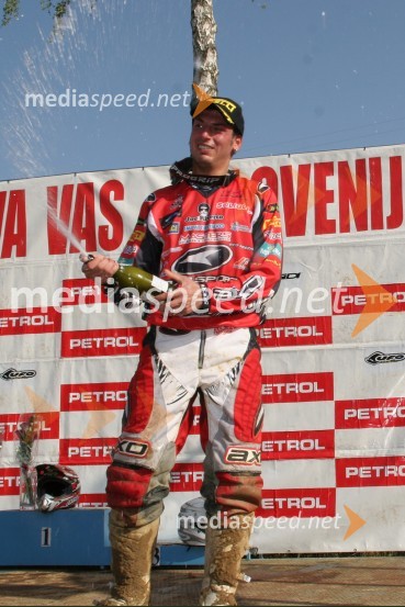 Cristian Beggi (Italija), tretjeuvrščeni v razredu MX3MOTOKROS, svetovno prvenstvo MX3 in evropsko prvenstvo do 125 ccm