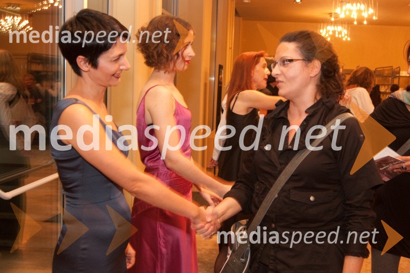 Petra Pogorevc, dramaturginja in Tatjana Ažman, dramaturginja v SNG opera in baletRomeo in Julija, premiera v MGL in podelitev 23. Dnevnikove nagrade