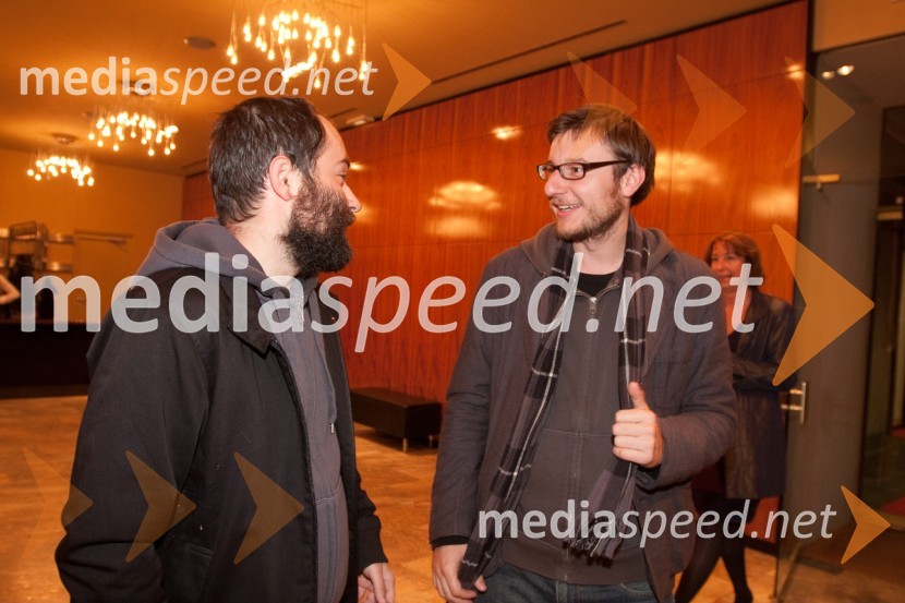 Matjaž Ivanišin, režiser in Andrej Jus, režiserRomeo in Julija, premiera v MGL in podelitev 23. Dnevnikove nagrade