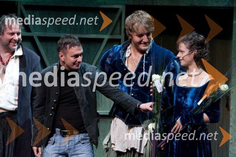 Diego de Brea, režiser, Matej Puc, igralec in Nika Rozman, igralkaRomeo in Julija, premiera v MGL in podelitev 23. Dnevnikove nagrade