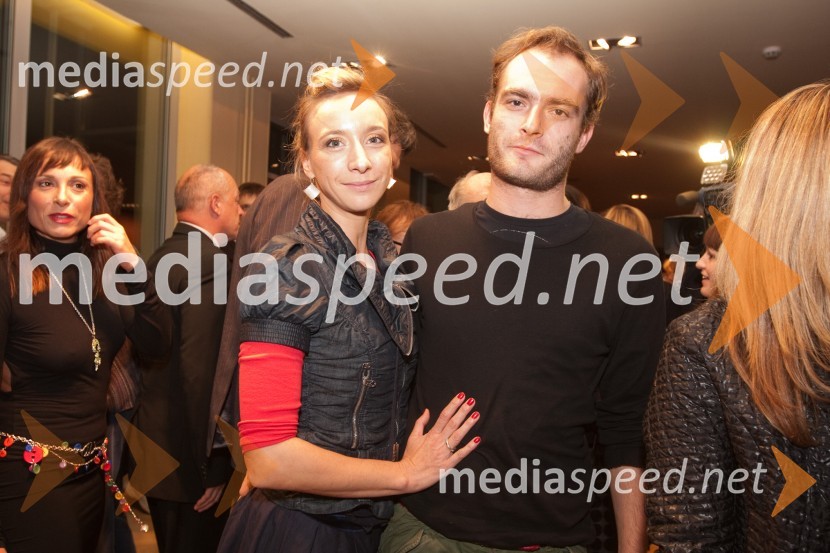 Mojca Funkl, igralka in soprog Gregor Gruden, igralecRomeo in Julija, premiera v MGL in podelitev 23. Dnevnikove nagrade