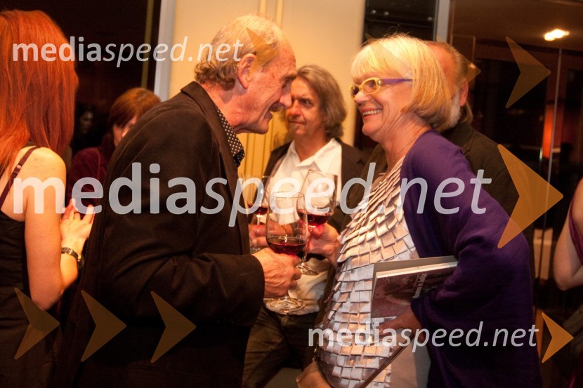 Svetozar Polič in Nataša Kelhar, kulturna menedžerkaRomeo in Julija, premiera v MGL in podelitev 23. Dnevnikove nagrade