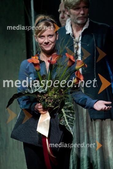 Jana Zupančič, igralka, Dnevnikova nagrajenkaRomeo in Julija, premiera v MGL in podelitev 23. Dnevnikove nagrade