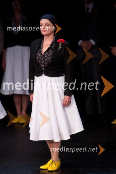 Nevenka Vrančič, igralkaObisk stare gospe, premiera SNG Nova Gorica