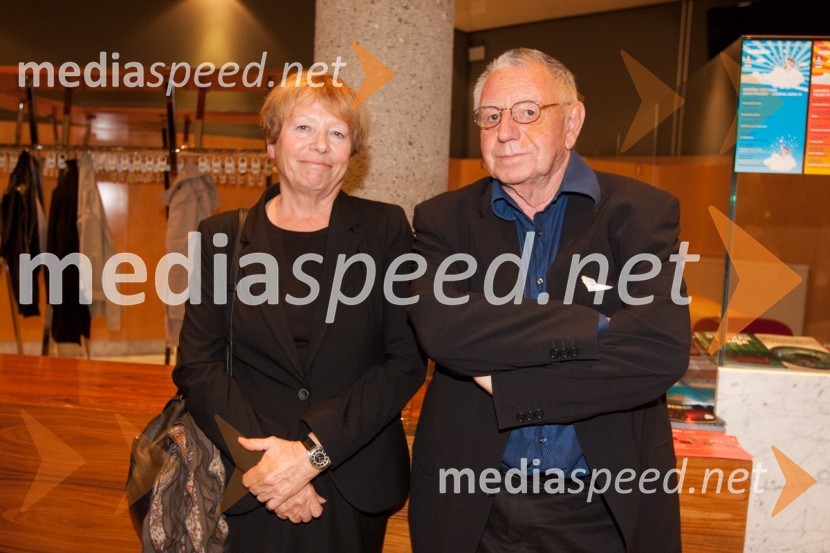 Meta Hočevar, scenografinja in Dušan Jovanovič, režiserObisk stare gospe, premiera SNG Nova Gorica