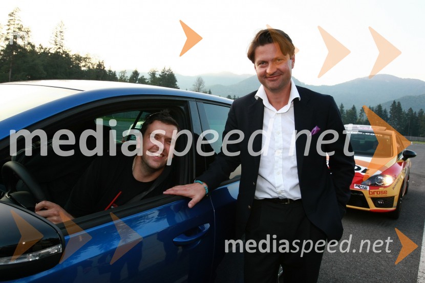 ... in Leo Ivanjko, lastnik podjetja VinagPorsche Slovenija, Poslovni poligon