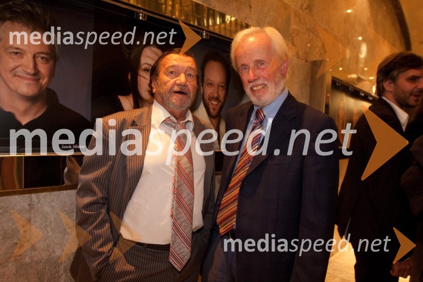 Sergej Ferarri, igralec in Janez Povše, režiserObisk stare gospe, premiera SNG Nova Gorica