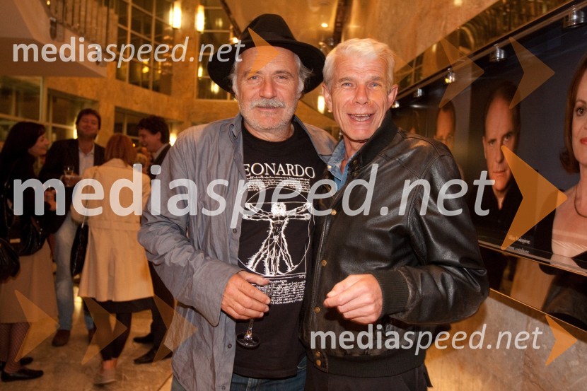 Rade Šerbedžija, igralec in Ivo Barišič, igralecObisk stare gospe, premiera SNG Nova Gorica