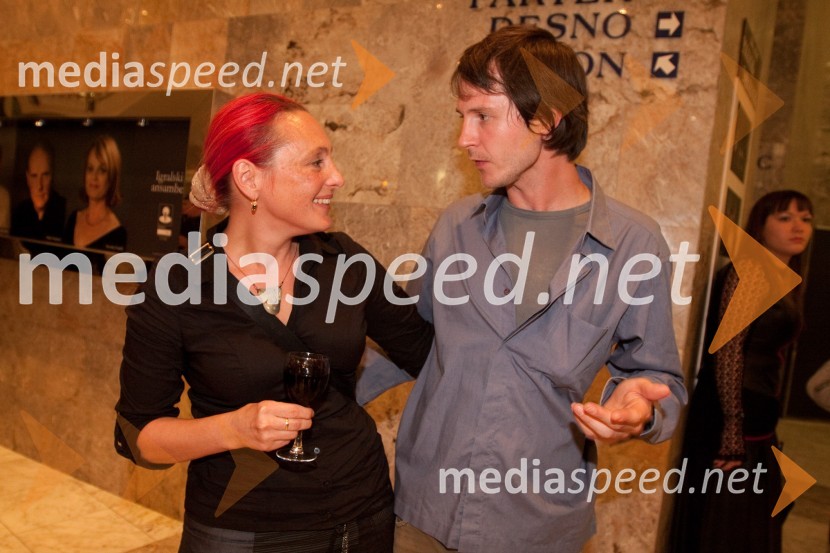 Tanja Skok plesalka in Peter Harl, igralecObisk stare gospe, premiera SNG Nova Gorica