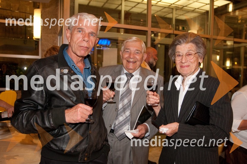 Ivo Barišič, igralec, Veljko in Tatjana JelaskaObisk stare gospe, premiera SNG Nova Gorica