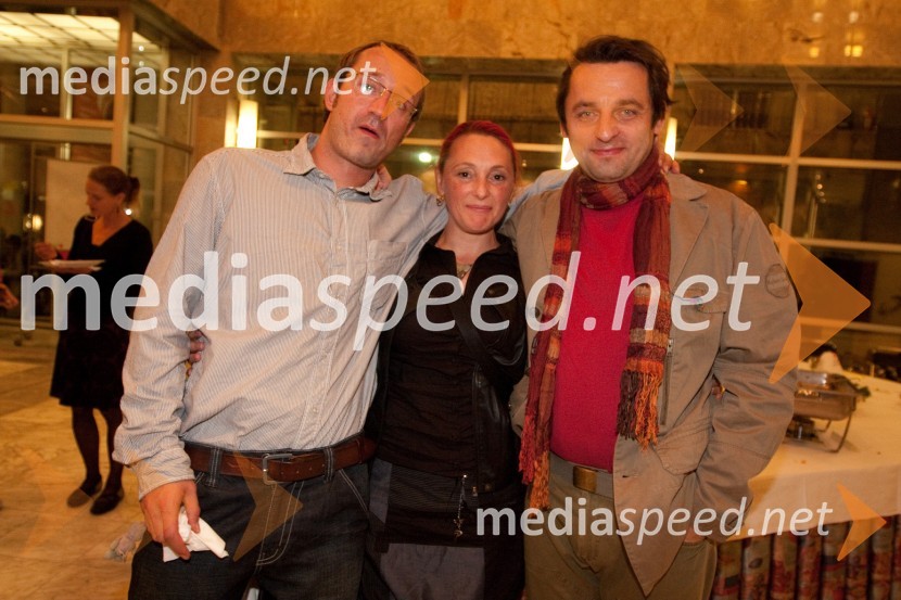 	Blaž Valič, igralec, Tanja Skok, plesalka in Gorazd Jakomini, igralecObisk stare gospe, premiera SNG Nova Gorica