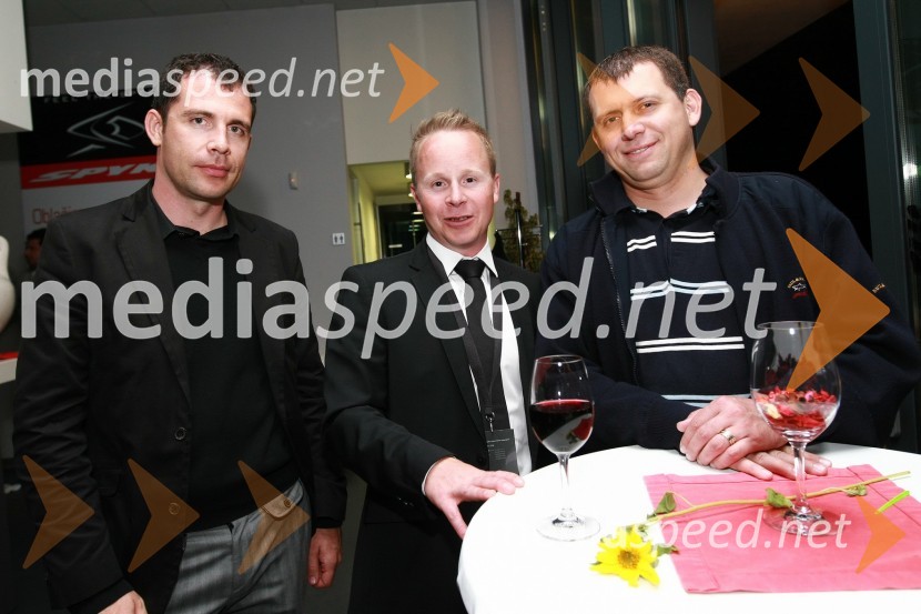 David Kovačič, direktor maloprodaje Engrotuš, Peter Brajnik, Porsche Slovenija d.o.o. in ...Porsche Slovenija, Poslovni poligon