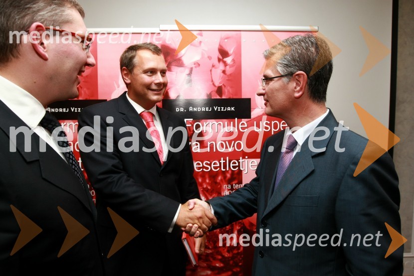 Dr. Andrej Vizjak, PwC, predsednik za svetovanje in Franjo Bobinac, predsednik uprave Gorenje d.d.Dr. Andrej Vizjak predstavil novo knjigo z naslovom Formule uspeha za novo desetletje