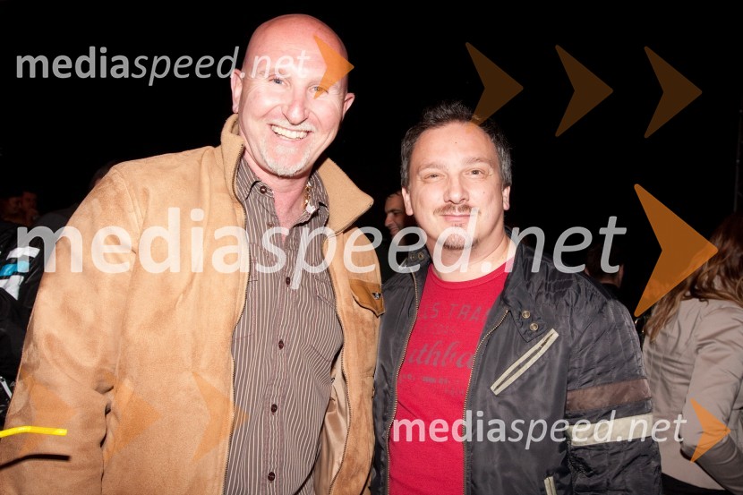 Nenad Milikić in Josip Miani Pipi, član skupine KarmaPink Si Sloveniji, koncert ob začetku delovanja v Sloveniji