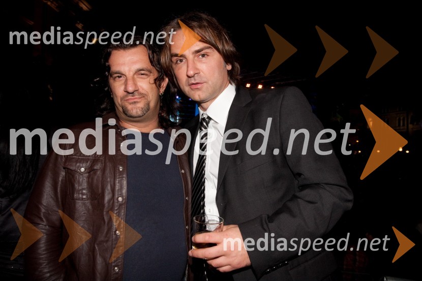 Aca Lukas, glasbenik in Željko Mitrović, solastnik Pink Media GroupPink Si Sloveniji, koncert ob začetku delovanja v Sloveniji