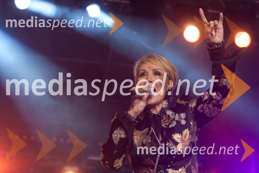 Lepa Brena oz. Fahreta Živojinović, srbska pevkaPink Si Sloveniji, koncert ob začetku delovanja v Sloveniji