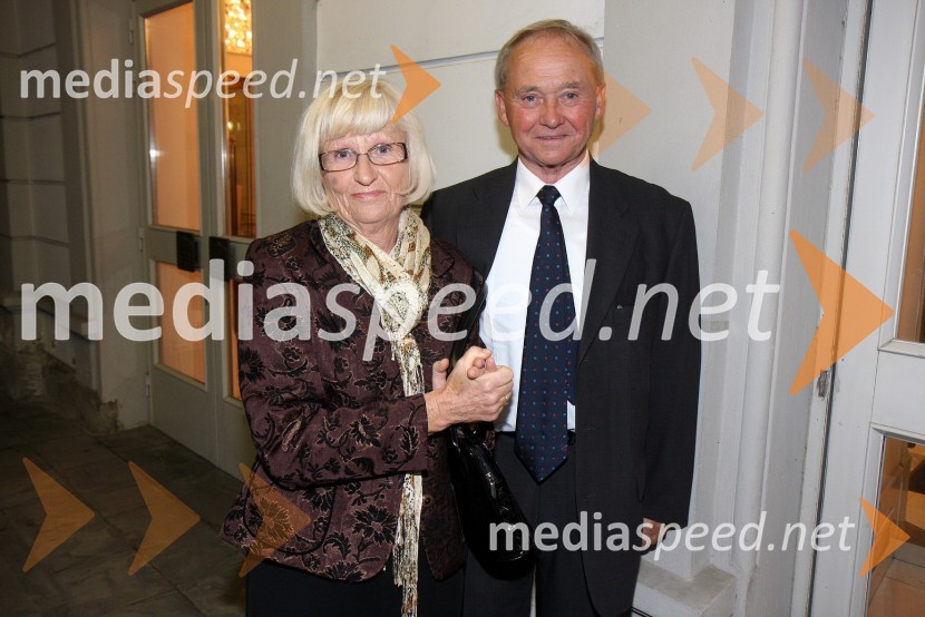 Dr. Alojz Križman, predsednik Športne zveze Maribor in soproga RenataLa boheme, premiera opere SNG Maribor