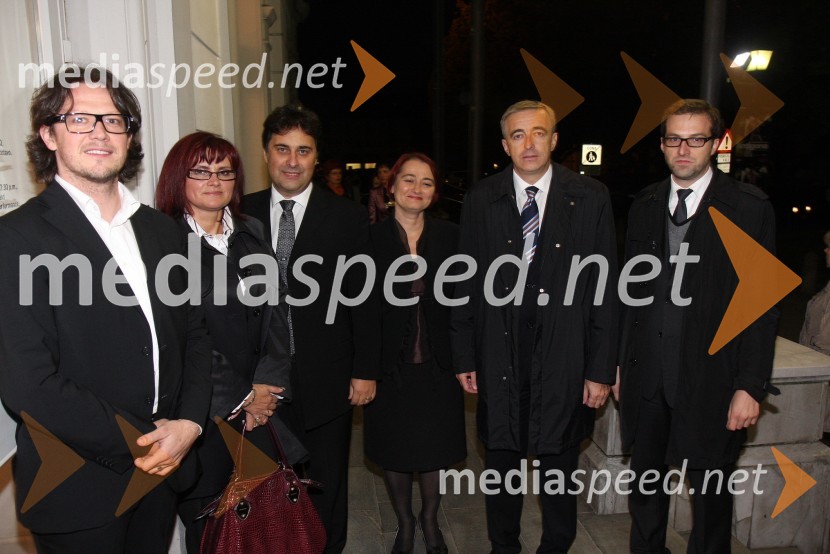 Boštjan Kljun, tv voditelj, Marjana Kreitner, predsednica LDS Maribor, Mitja Bervar, direktor SNG Opera in balet Ljubljana in soproga Sonja Kralj Bervar, Ministrstvo za kulturo, Aleš Zalar, minister za pravosodje in ...La boheme, premiera opere SNG Maribor