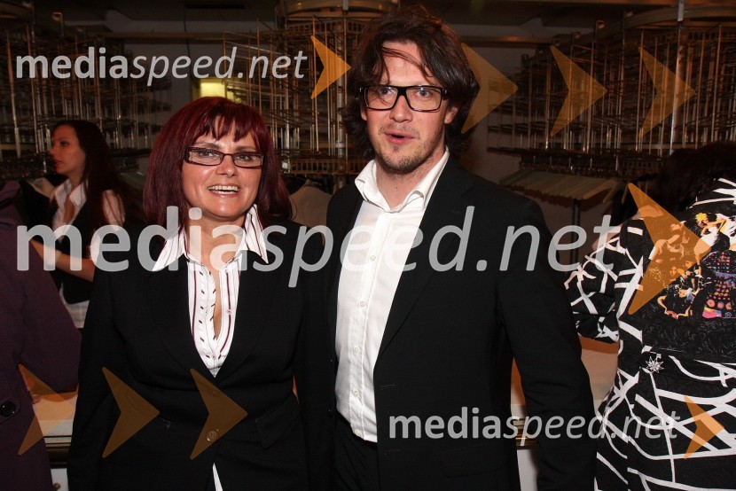 Marjana Kreitner, predsednica LDS Maribor in Boštjan Kljun, tv voditeljLa boheme, premiera opere SNG Maribor