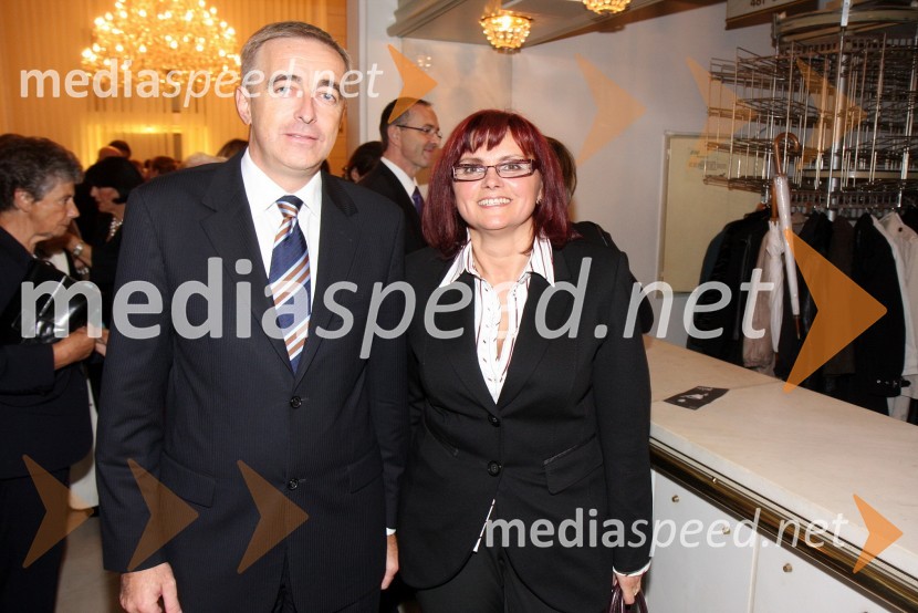 Aleš Zalar, minister za pravosodje in Marjana Kreitner, predsednica LDS MariborLa boheme, premiera opere SNG Maribor