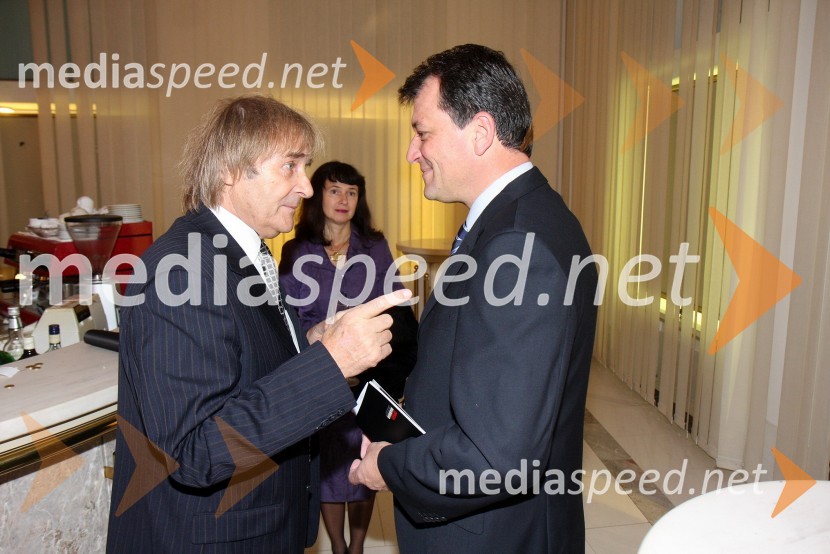 Dr. Dušan Radonjič, prorektor Univerze v Mariboru in Gregor Jager, kandidat za župana Mestne občine MariborLa boheme, premiera opere SNG Maribor