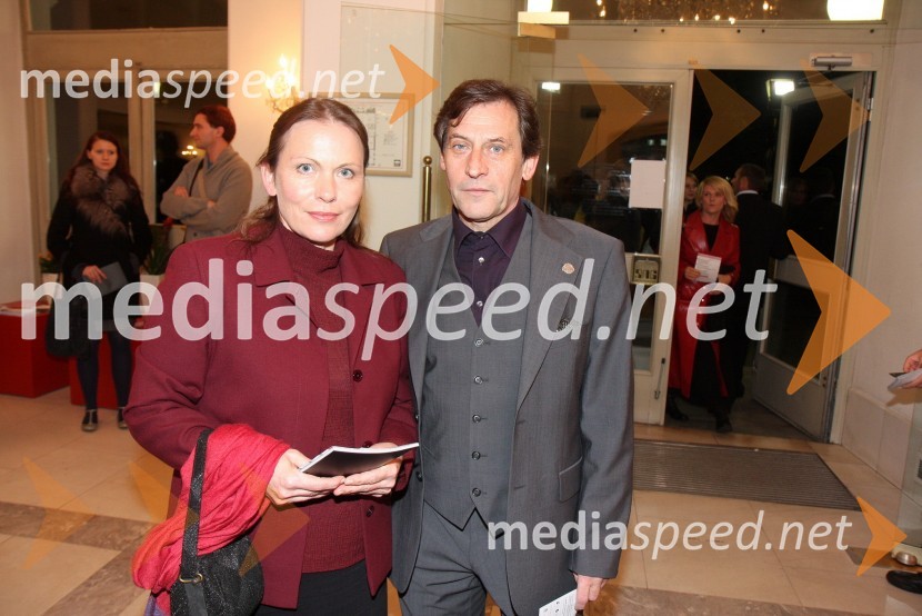 Teodor Lorenčič, kandidat za župana Mestne občine Maribor in soprogaLa boheme, premiera opere SNG Maribor