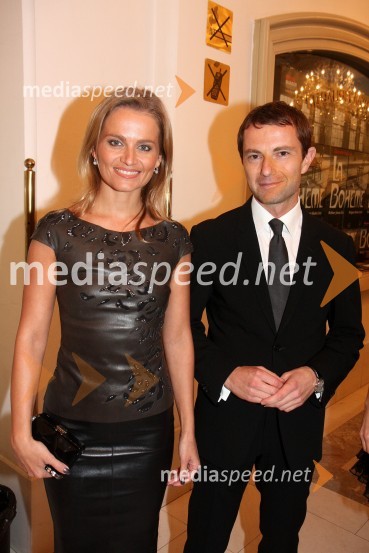 Katarina Kresal, ministrica za notranje zadeve RS in Tomaž Orešič, kandidat za župana Mestne občine MariborLa boheme, premiera opere SNG Maribor