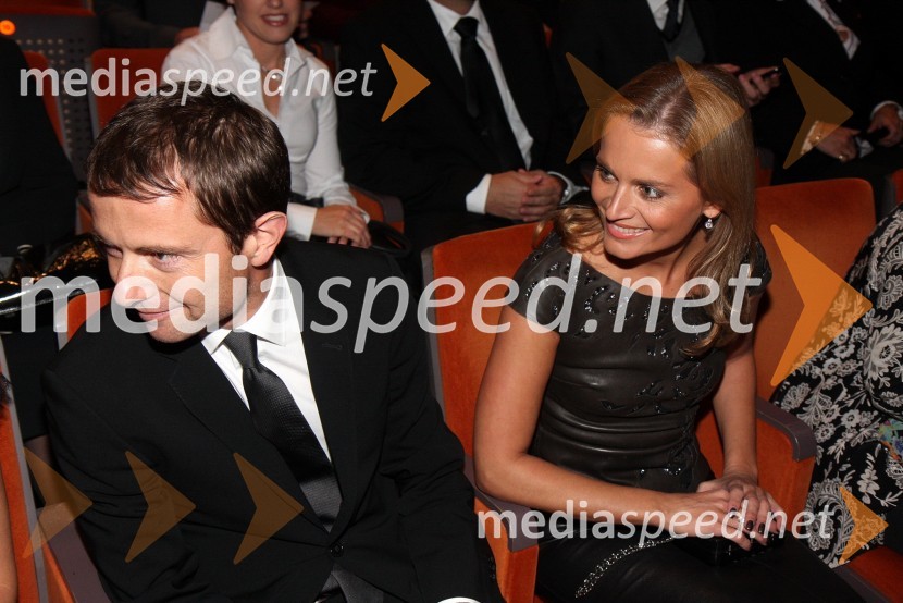 Tomaž Orešič, kandidat za župana Mestne občine Maribor in Katarina Kresal, ministrica za notranje zadeve RSLa boheme, premiera opere SNG Maribor