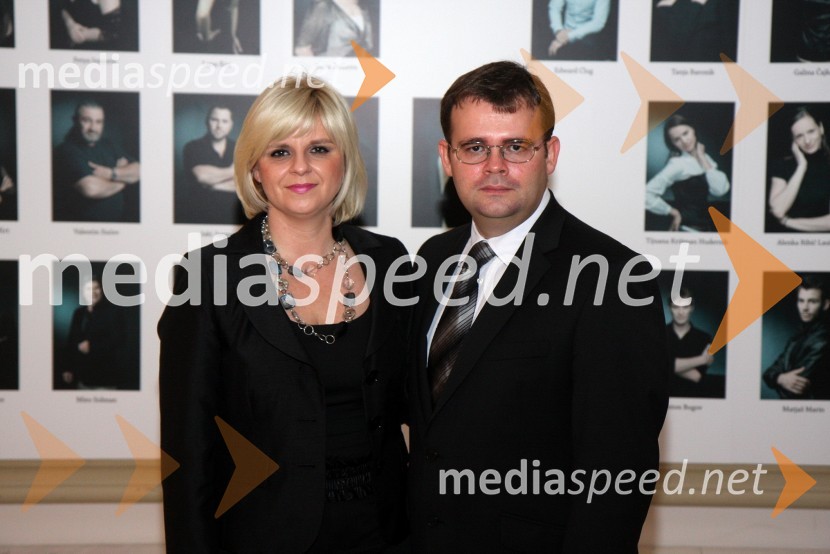 Darja Čižek, marketing SNG Maribor in Alan Kavčič, predstavnik za odnose z javnostmi SNG MariborLa boheme, premiera opere SNG Maribor