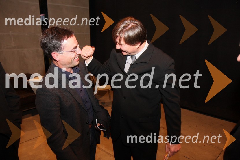 Pascal Merat, oblikovalec luči in Marko Letonja, dirigentLa boheme, premiera opere SNG Maribor