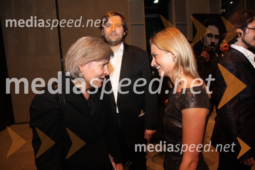 Janusz Kica, režiser in Katarina Kresal, ministrica za notranje zadeve RSLa boheme, premiera opere SNG Maribor