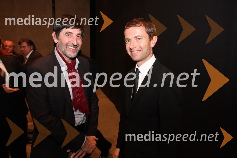 Leo Kulaš, kostumograf in Tomaž Orešič, kandidat za župana Mestne občine MariborLa boheme, premiera opere SNG Maribor