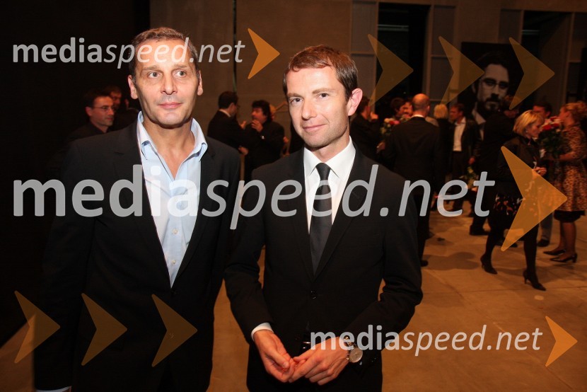 Danilo Rošker, direktor SNG Maribor in Tomaž Orešič, kandidat za župana Mestne občine MariborLa boheme, premiera opere SNG Maribor