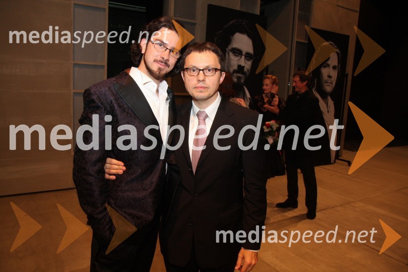 Marko Kalajanović, operni pevec  ter Janko Kastelic, dirigent ter umetniški vodja Opere in baleta SNG MariborLa boheme, premiera opere SNG Maribor