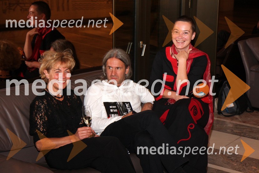 ..., Miroslav Martinuzzi, novinar in Simona Kopinšek, novinarka TV Slovenija
La boheme, premiera opere SNG Maribor