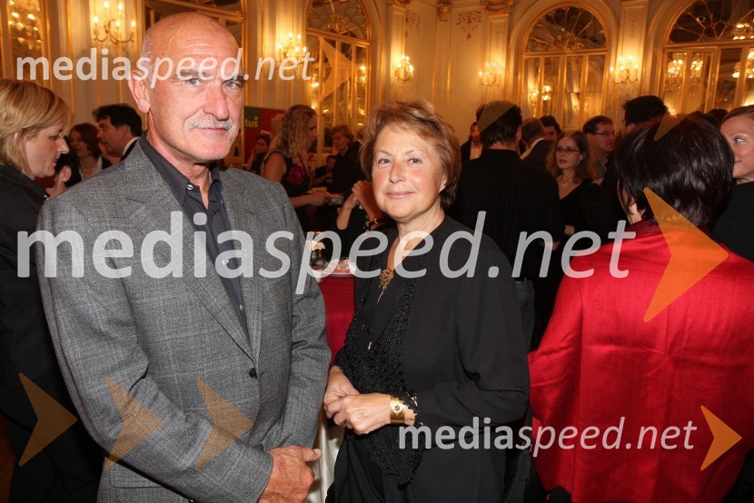 Melita Cimerman, kandidatka za županjo Mestne občine Maribor in soprogLa boheme, premiera opere SNG Maribor