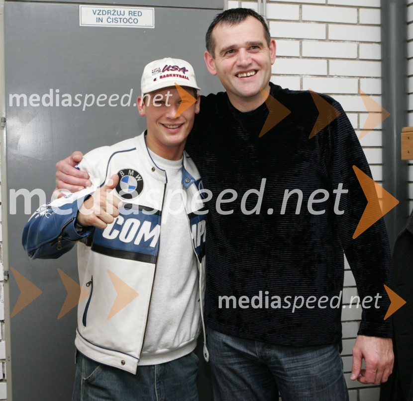 Jure Bradač, maneken ter fotomodel in Slavko Kotnik, nekdanji košarkarAllstars Maribor