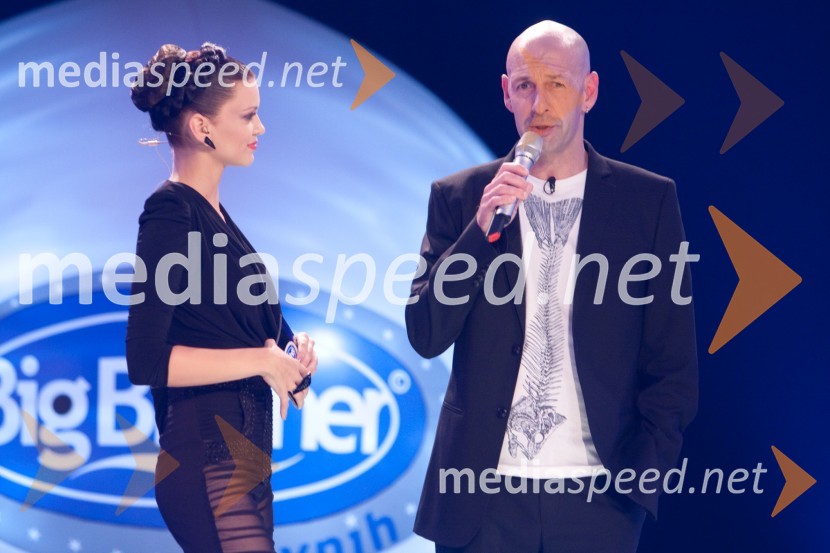 Nina Osenar, voditeljica oddaje in Jože ČinčBig brother slavnih 2010