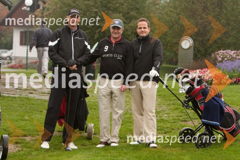 	Arne Mislej, Gerry Jekl in Gregor Kvas1. mednarodni dobrodelni golf turnir Lions Alpe Adria 2010