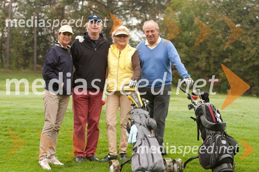 	Dita Sztrberny, Anton Mikosch, Gudrun Mikosch in Ernst Sztrberny1. mednarodni dobrodelni golf turnir Lions Alpe Adria 2010